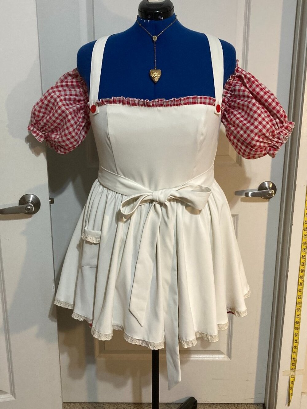 Dolls Kill Sugar Thrillz Mama Mia Apron Mini Dress